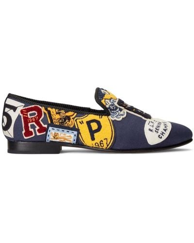 Polo Ralph Lauren Mocasines Paxton con parche y logo - Azul