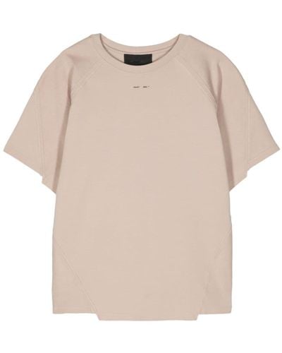 HELIOT EMIL Inside-out Detailing Crew-neck T-shirt - Natural
