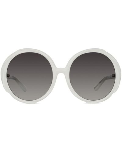 Linda Farrow Otavia Round-frame Sunglasses - Grey