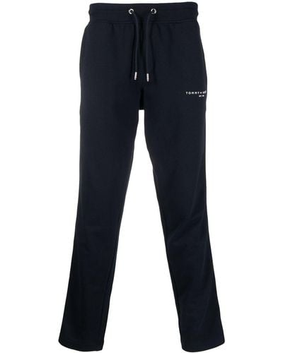 Tommy Hilfiger Logo-print Cotton Track Pants - Blue