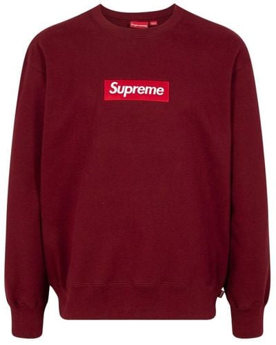 Supreme Sweater Met Logo - Rood