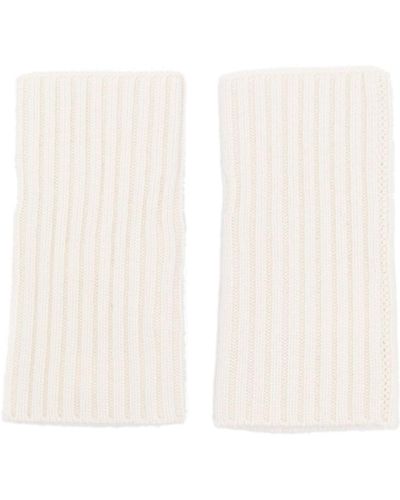 Lisa Yang Hyde Fingerless Cashmere Gloves - White
