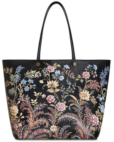 Etro Maxi Essential Floral-print Tote Bag - Black