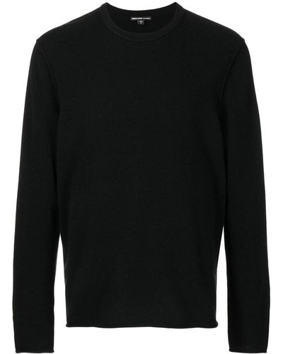 James Perse Crew-neck Cashmere Sweater - Black