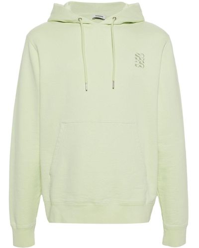 Sandro Logo-embroidered Hoodie - Green