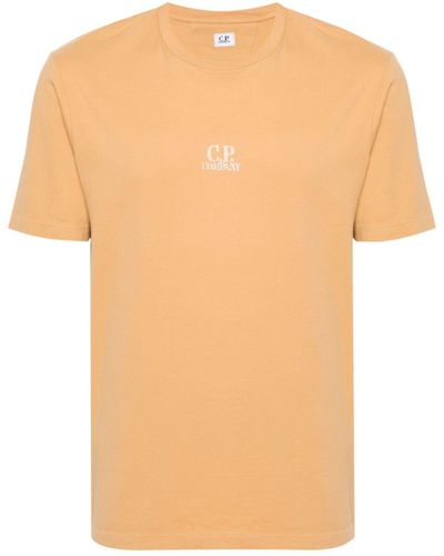 C.P. Company Logo-print Cotton T-shirt - Orange