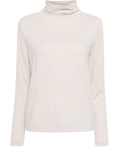 James Perse Roll-neck long-sleeved jumper - Blanc