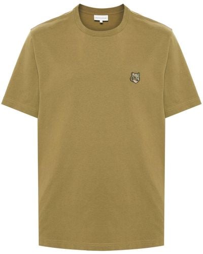 Maison Kitsuné Camiseta Bold Fox Head - Verde