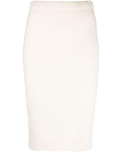 Tom Ford Fitted Pencil Midi Skirt - White