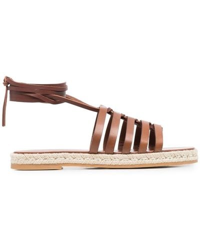 Tod's Strappy Leather Sandals - Brown