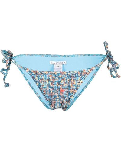 Sian Swimwear Jean Side-tie Bikini Bottoms - Blue