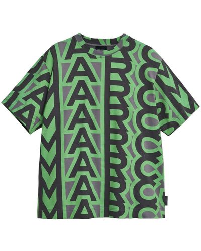 Marc Jacobs T-Shirt mit Monogrammmuster - Grün