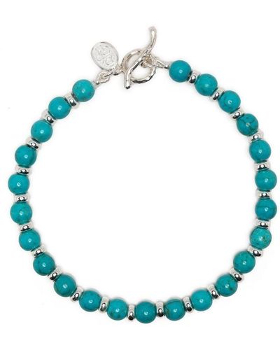 Dower & Hall Beaded Gemstone Bracelet - Blue