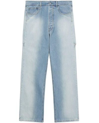 Random Identities Jeans dritti con dettaglio cut-out - Blu