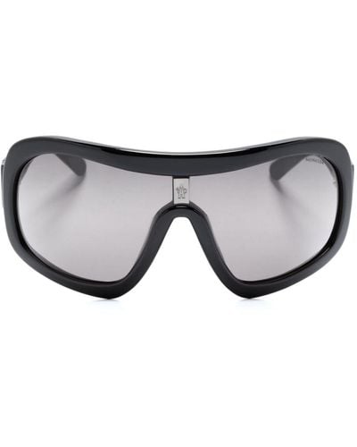 Moncler Franconia Mask-frame Sunglasses - Blue