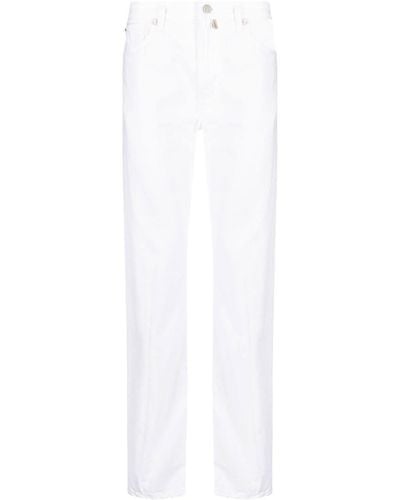 Billionaire Klassische Straight-Leg-Jeans - Weiß