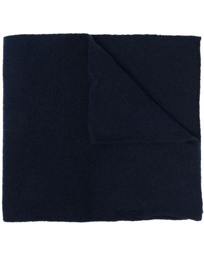 Dell'Oglio Knitted Cashmere Scarf - Blue