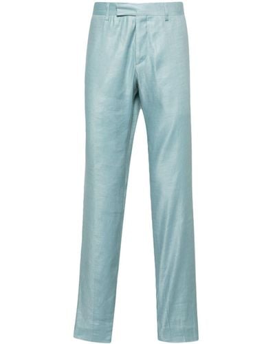 Lardini Slim-fit Pantalon - Blauw