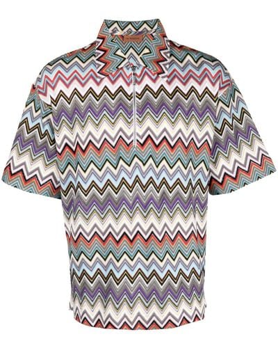 Missoni Overhemd Met Zigzag-print - Grijs