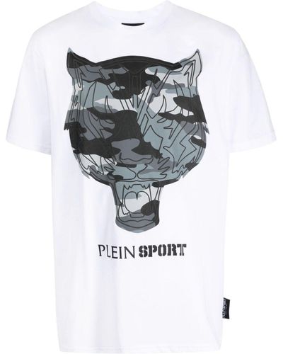 Philipp Plein T-shirt à logo imprimé - Gris