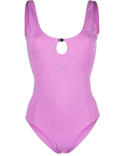 Moncler Keyhole-neck Swimsuit - Pink