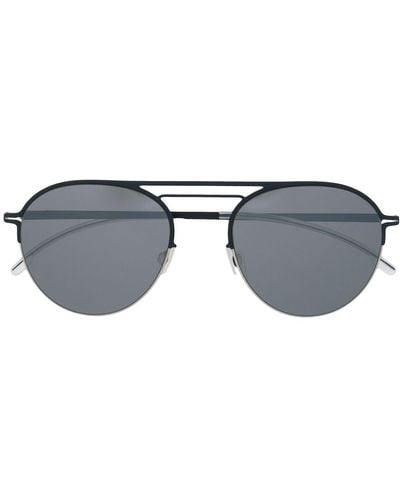 Mykita Round-frame Tinted Sunglasses - Blue