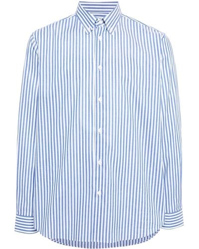 Paul Smith Stripe-print Cotton Shirt - Blue