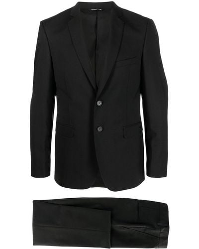 Tonello Single-breasted Virgin-wool Suit - Black