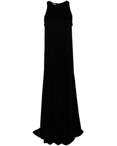 Brunello Cucinelli Robe longue à ornements métalliques - Noir
