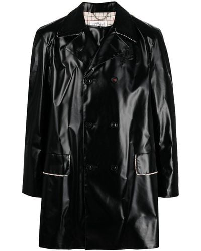 Maison Margiela Double-breasted Coat - Black