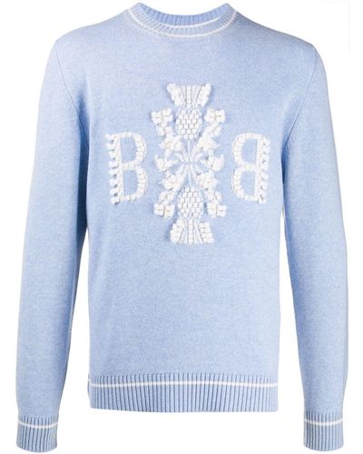 Barrie 3d Logo Sweater - Blue