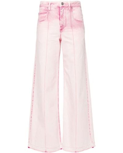 Isabel Marant Noldy Wide-leg Jeans - Pink
