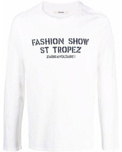 Zadig & Voltaire スローガン Tシャツ - ホワイト