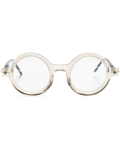 Kuboraum Mask P1 Brille mit rundem Gestell - Weiß