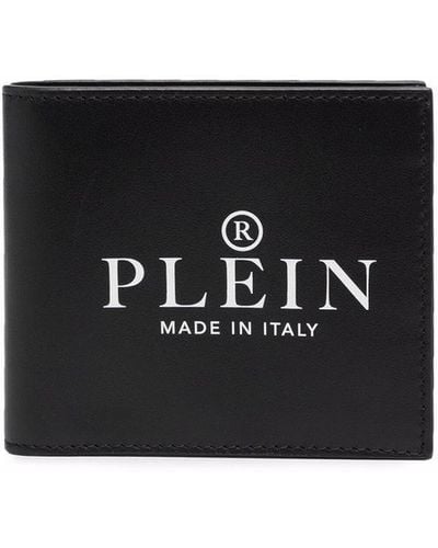 Philipp Plein Portafoglio bi-fold con stampa - Nero