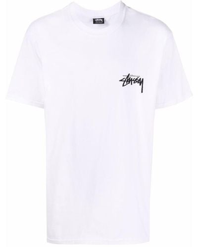 Stussy Dice Logo-print T-shirt - White