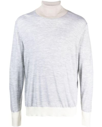 Eleventy Pullover mit Rollkragen - Weiß
