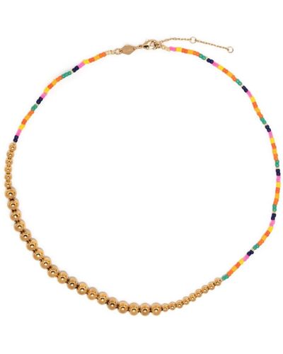Anni Lu Maybe Baby Bead-embellished Necklace - Wit