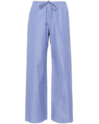 The Row Jugi Straight-leg Trousers - Blue