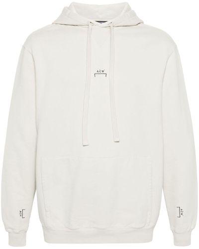 A_COLD_WALL* Essential Cotton Hoodie - White