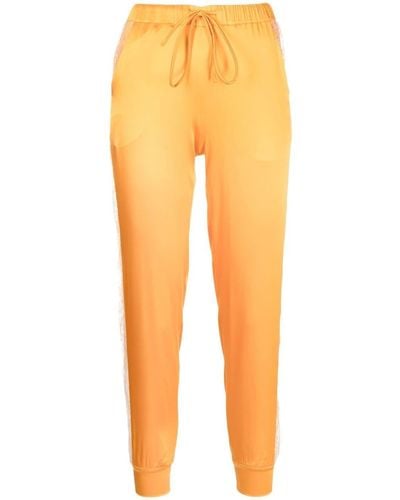 Carine Gilson Tapered-Hose aus Seide - Orange