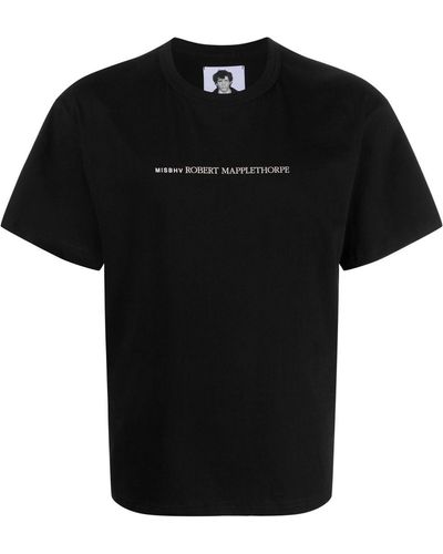 MISBHV Camisa con logo de x Robert Mapplethorpe - Negro