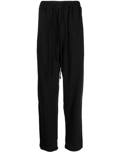 Song For The Mute Drawstring Track Pants - Black