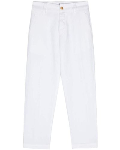PT Torino Twill tapered trousers - Weiß