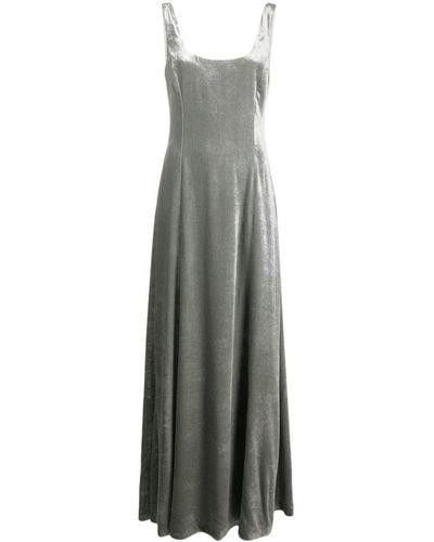 Ralph Lauren Collection Nerissa Abendkleid in Samtoptik - Grau