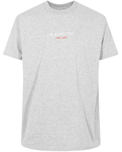 Supreme Classic Logo Crew Neck T-shirt - Gray
