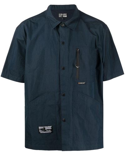 Izzue Hemd mit Reißverschlusstasche - Blau