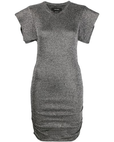 Isabel Marant Marthe Metallized Dress - Black