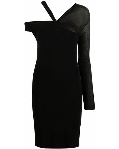 Helmut Lang Twisted Cut-out Dress - Black
