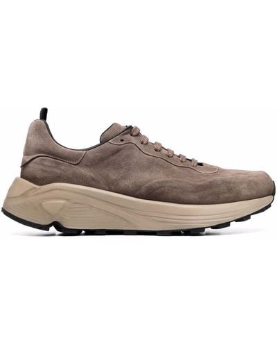 Officine Creative Lace-up Suede Sneakers - Brown